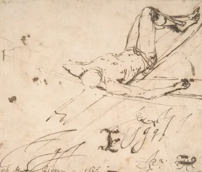 Study For A Crucifixion Of St Peter
