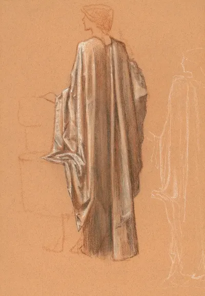 Study For A Draped Female Figure For The Sleep Of Arthur In Avalon
