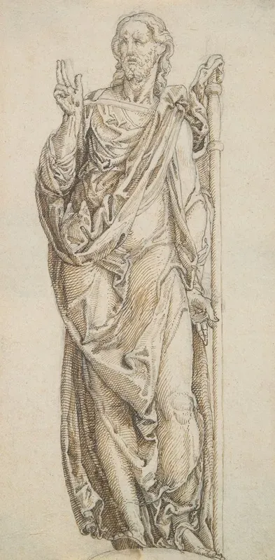 Study For A Draped Figure Of Christ