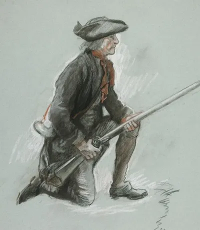 Study For A Figure In Valley Forge Mural At The State Capitol Building In Harrisburg Pennsylvania