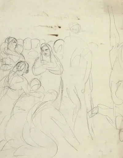 Study For A Gathering Of People