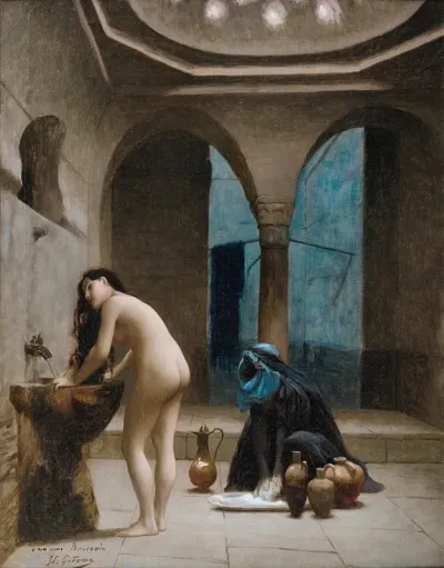 Study For A Maure Bath Turkish Woman In The Bath