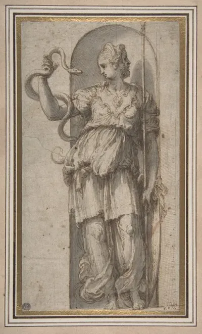 Study For Allegorical Figure Of Prudence