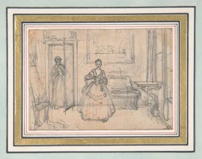 Study For An Engraving Of Songs In The Opera Of Flora 2