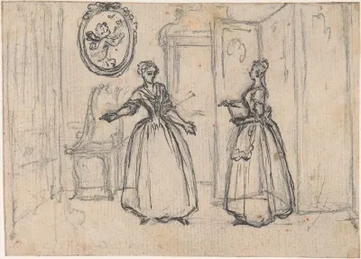 Study For An Engraving Of Songs In The Opera Of Flora 3