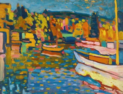 Study For Autumn Landscape With Boats
