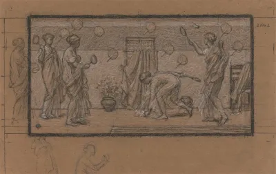 Study For Battledore And Shuttlecock