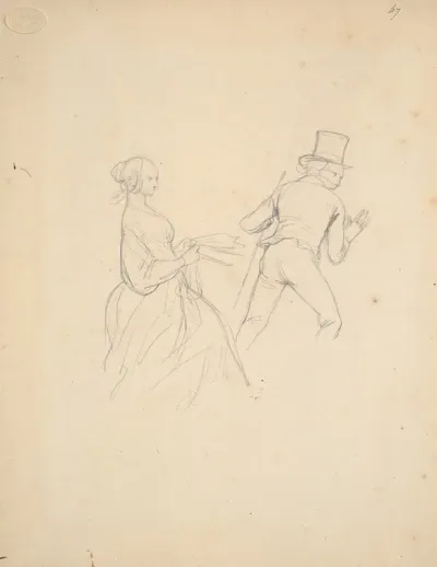 Study For Book Illustration Physiologie Du Tailleur 2