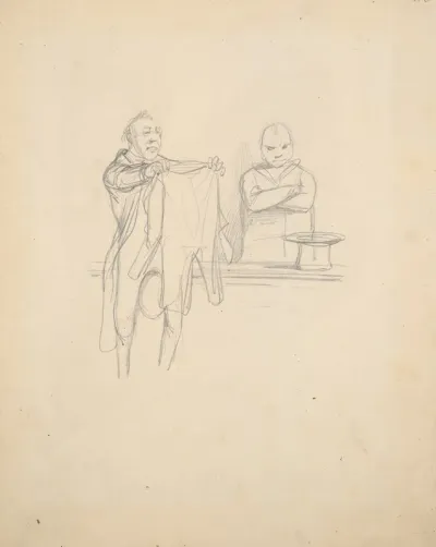 Study For Book Illustration Physiologie Du Tailleur