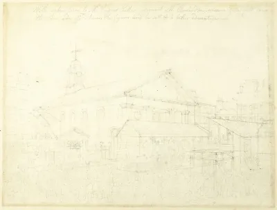 Study For Covent Garden Market Westminster Election From Microcosm Of London