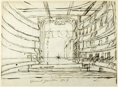 Study For Covent Garden Theatre From Microcosm Of London