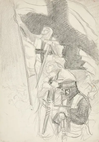 Study For Crusaders Sighting Jerusalem