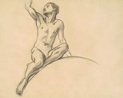 Study For Figure Above Music