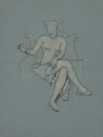 Study For Figure In Corrupt Legislation Without Scale
