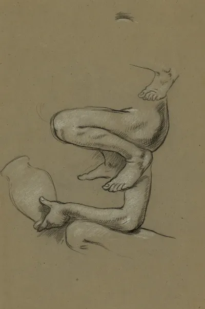 Study For Figure Of Arts In The Mural Peace And Prosperity No 1