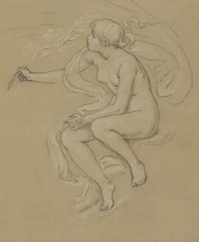 Study For Figure Of Spring