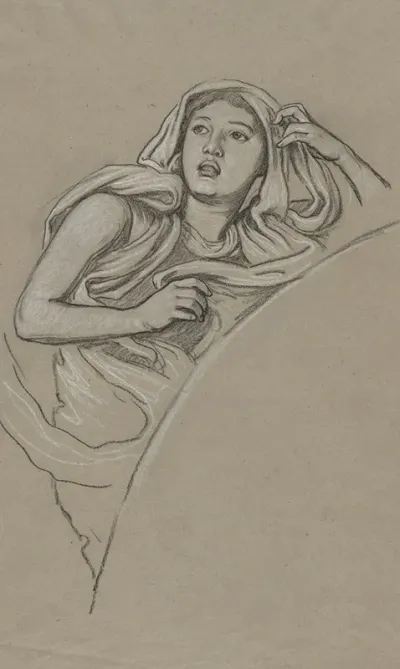 Study For Figure To Right Of Luna