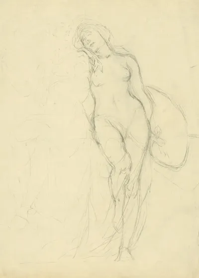 Study For Figures Of Sculpture And Painting