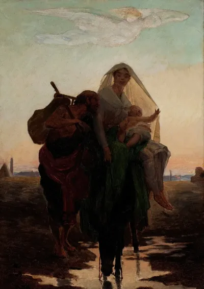 Study For Flight Of The Holy Family To Egypt