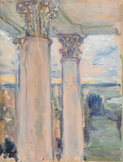 Study For From A Window Of The Old House Vvedenskoye