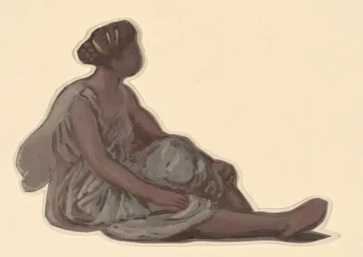 Study For Greek Girls Bathing Ix