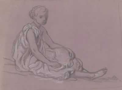 Study For Greek Girls Bathing Xv