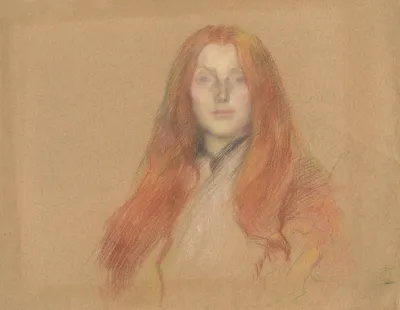 Study For Head Of Ophelia