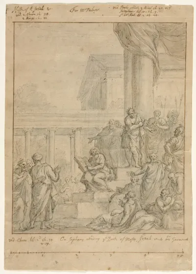 Study For King Josiah Rending His Garments