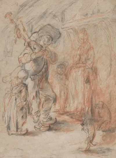 Study For La Cuisine Avec Paisans