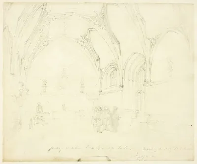 Study For Lambeth Palace From Microcosm Of London