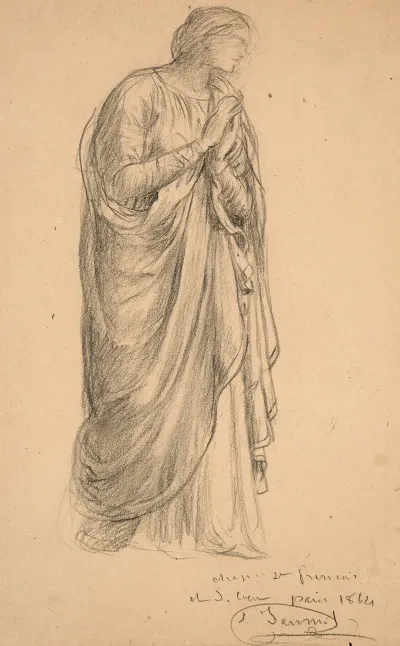 Study For Le Christ Presentant Lhostie Et Le Calice 2