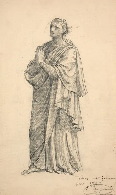 Study For Le Christ Presentant Lhostie Et Le Calice 3