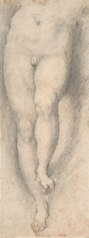 Study For Lower Part Of Torso And Legs Of A Young Boy