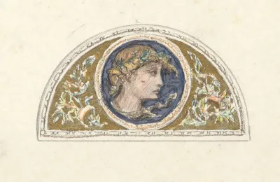 Study For Lunette With Female Head