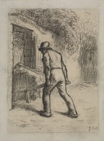 Study For Man With A Wheelbarrow
