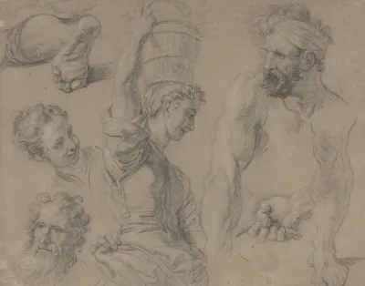 Study For Miraculous Draught Of Fishes