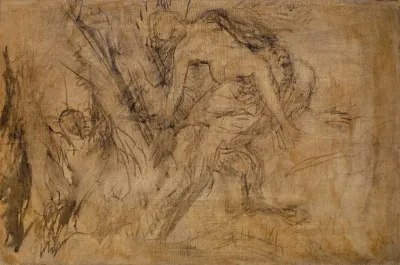 Study For Nymph On The Shoulders Of Pan