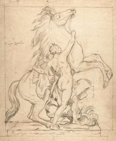 Study For One Of The Chevaux De Marly