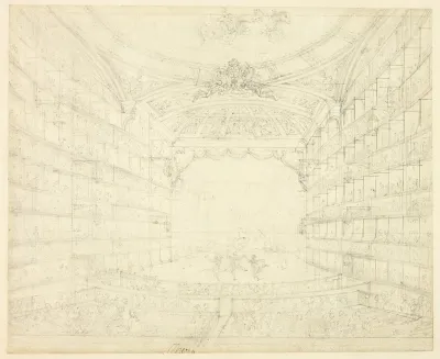 Study For Opera House From Microcosm Of London