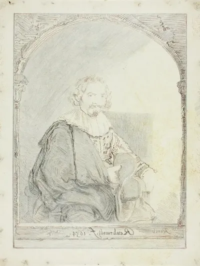 Study For Portrait Of A Man In An Arm Chair 2