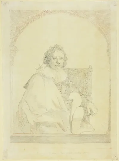 Study For Portrait Of A Man In An Arm Chair