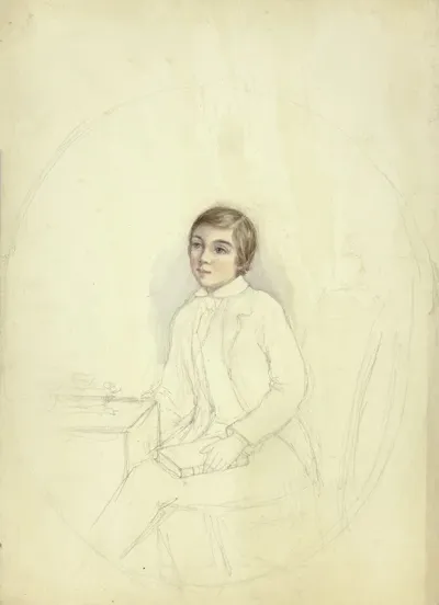 Study For Portrait Of Boy With Book