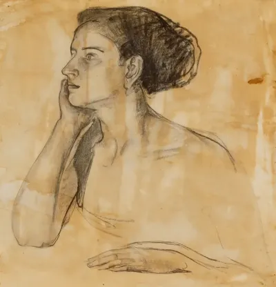 Study For Portrait Of Mrs Atherton Curtis