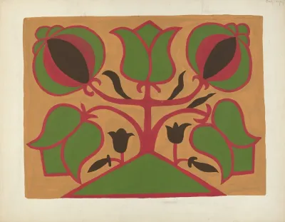 Study For Proposed Portfolio Decorated Chests Of Rural Pennsylvania 9