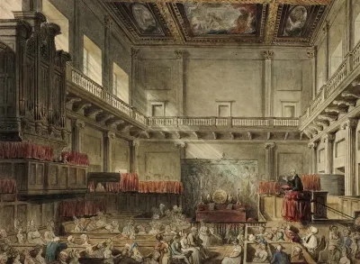 Study For Royal Chapel Whitehall In Micocosm Of London 2