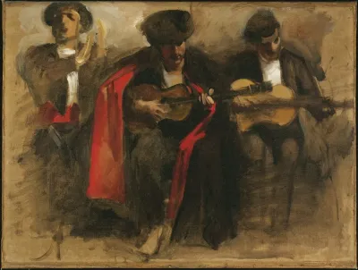 Study For Seated Musicians For El Jaleo