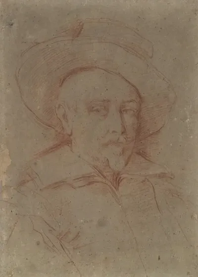 Study For Self Portrait In The Uffizi Gallery Florence
