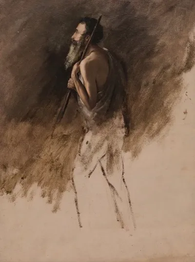 Study For Standing Shepherd