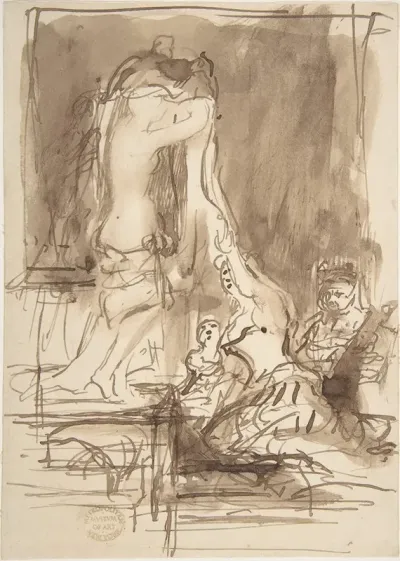 Study For The Bride At Her Toilet On The Day Of Her Wedding