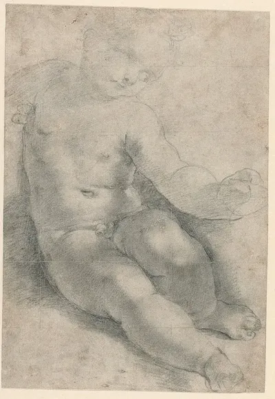 Study For The Christ Child In The Madonna Of S Simone